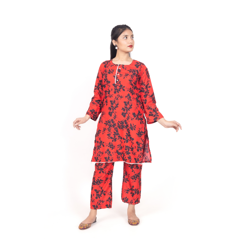Crimson Charcoal Bloom Set